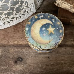 Moon & Stars Trinket Pot, Decoupaged Gift 1