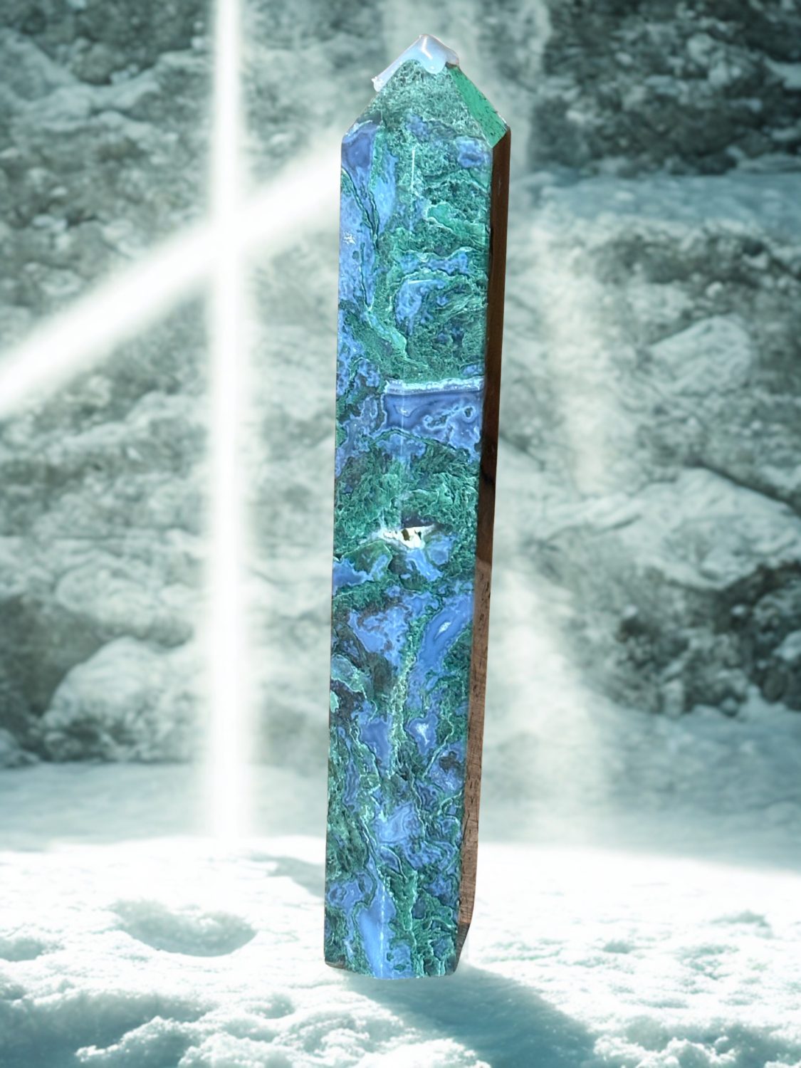 Moss agate tower Moss agate tower
