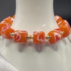 Golden Ember Heart Bracelet