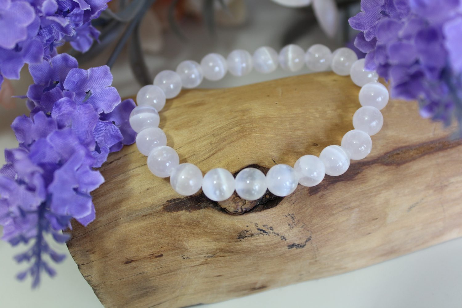Selenite Stretch Bracelet Selenite Stretch Bracelet