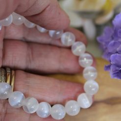 Selenite Stretch Bracelet 4 Selenite Stretch Bracelet 4