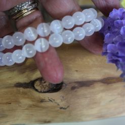 Selenite Stretch Bracelet 6 Selenite Stretch Bracelet 6