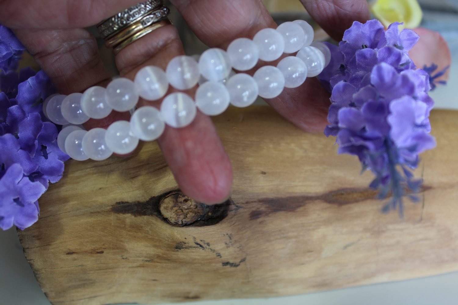 Selenite Stretch Bracelet Selenite Stretch Bracelet