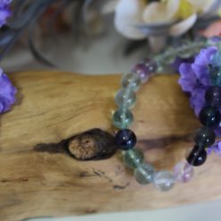 Rainbow Fluorite Stretch Bracelet 2