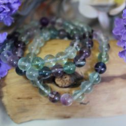 Rainbow Fluorite Stretch Bracelet 5