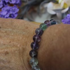Rainbow Fluorite Stretch Bracelet 9
