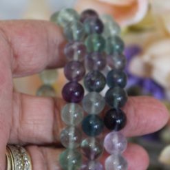 Rainbow Fluorite Stretch Bracelet 11