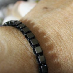 Hematite Macrame Adjustable Bracelet