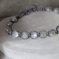 Labradorite Macrame Adjustable Bracelet 1 Labradorite Macrame Adjustable Bracelet 1