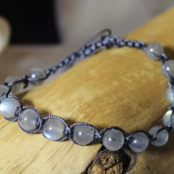 Labradorite Macrame Adjustable Bracelet 2 Labradorite Macrame Adjustable Bracelet 2