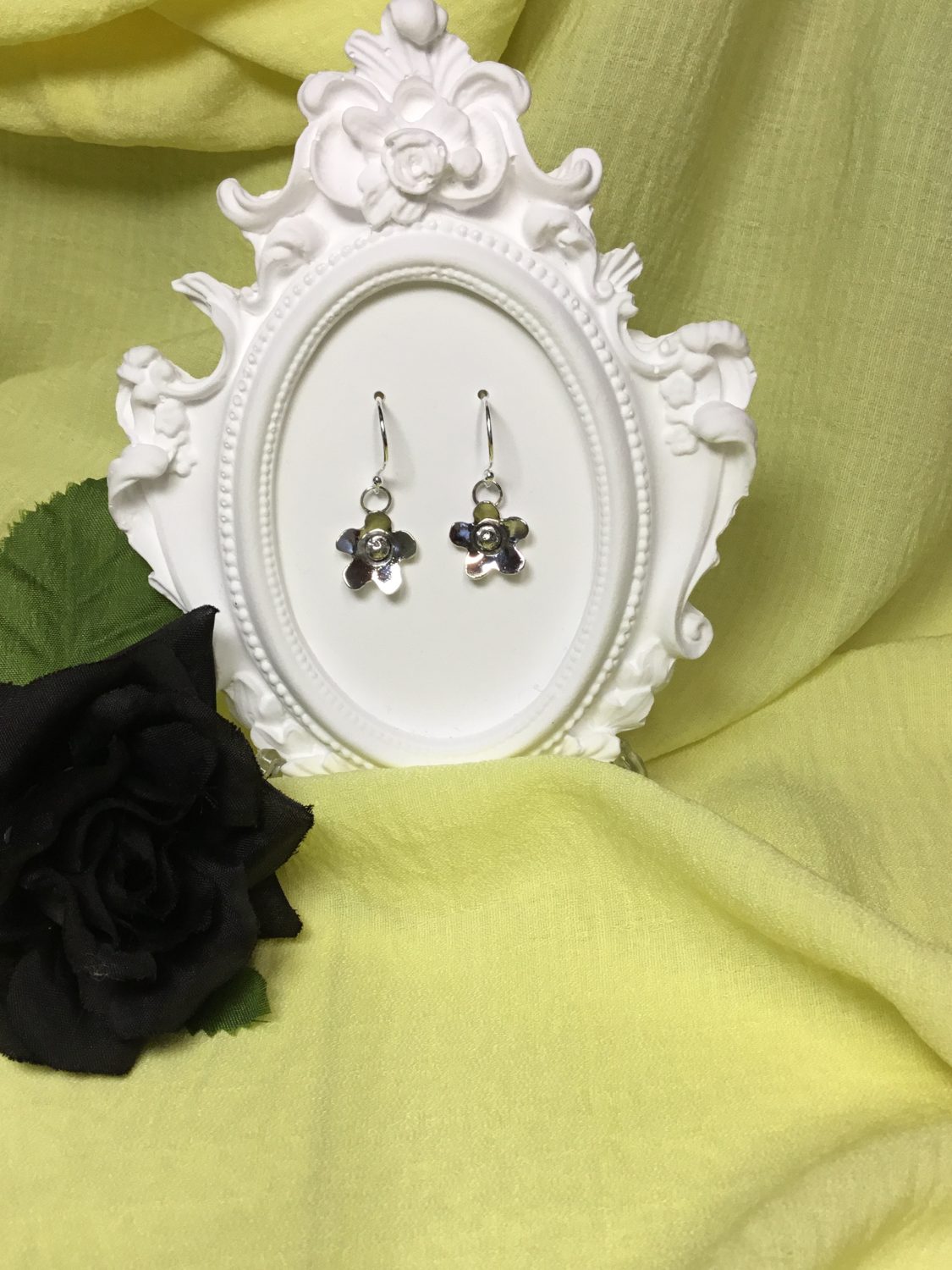Sterling Silver Flower Earrings Sterling Silver Flower Earrings