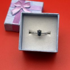 S925, adjustable, silver, lapis lazuli ring
