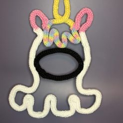 Handmade Crochet Unicorn Wall Art – Whimsical Yarn Decor for Kids’ Rooms or Nurseries 🦄✨