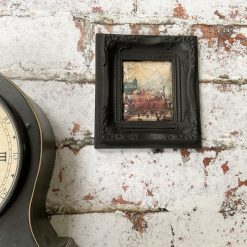 Miniature Clay Artwork, Vintage Framed Brunel