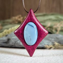 Purpleheart and blue opal
