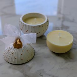 Resin Christmas Bauble Scented Candle & Holder (small)