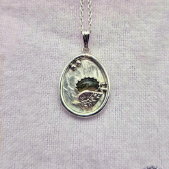 PENDANT ONLY - Moss Agate Sterling Silver Pendant