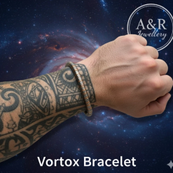 Vortex Bracelet: Mens Copper & Gray Toned Hematite Magnetic Energy Beads 14-20cm