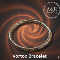 Vortex Bracelet: Mens Copper & Gray Toned Hematite Magnetic Energy Beads 14-20cm 1 Vortex Bracelet: Mens Copper & Gray Toned Hematite Magnetic Energy Beads 14-20cm 1