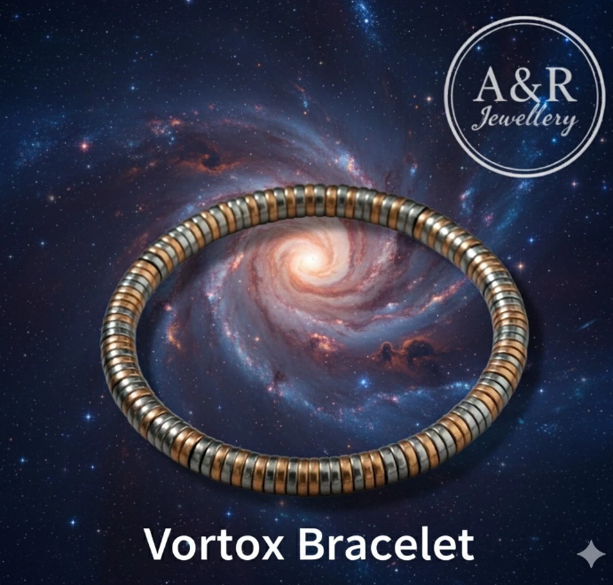 Vortex Bracelet: Mens Copper & Gray Toned Hematite Magnetic Energy Beads 14-20cm Vortex Bracelet: Mens Copper & Gray Toned Hematite Magnetic Energy Beads 14-20cm