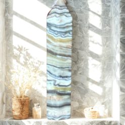 Banded calcite tower