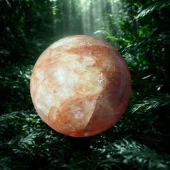 Fire quartz sphere