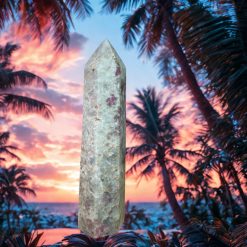 Pink tourmaline tower