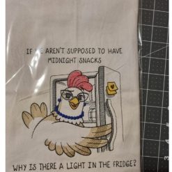 Tea-Towel chicken humour cotton kitchen 5