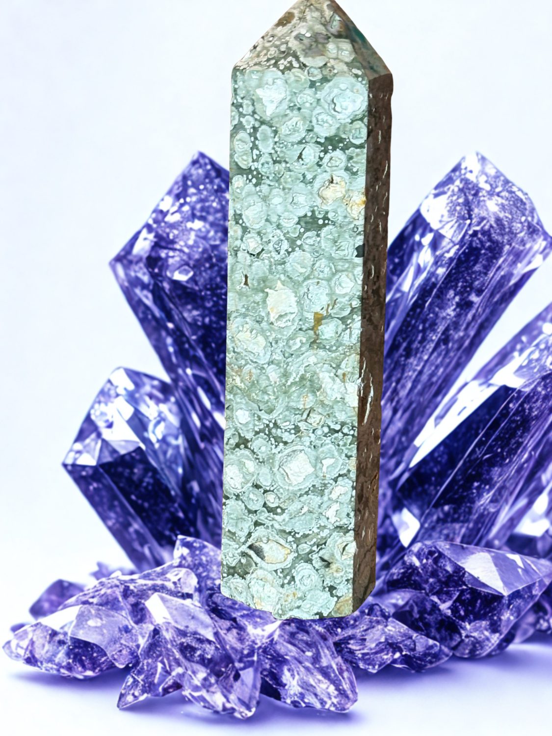 Moss agate tower Moss agate tower