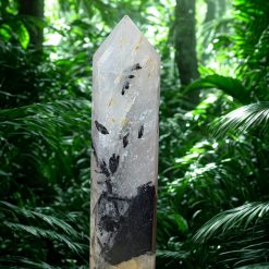 Tourmaline in quartz tower