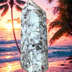 Pink tourmaline tower