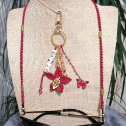 galsses chain and keyring set