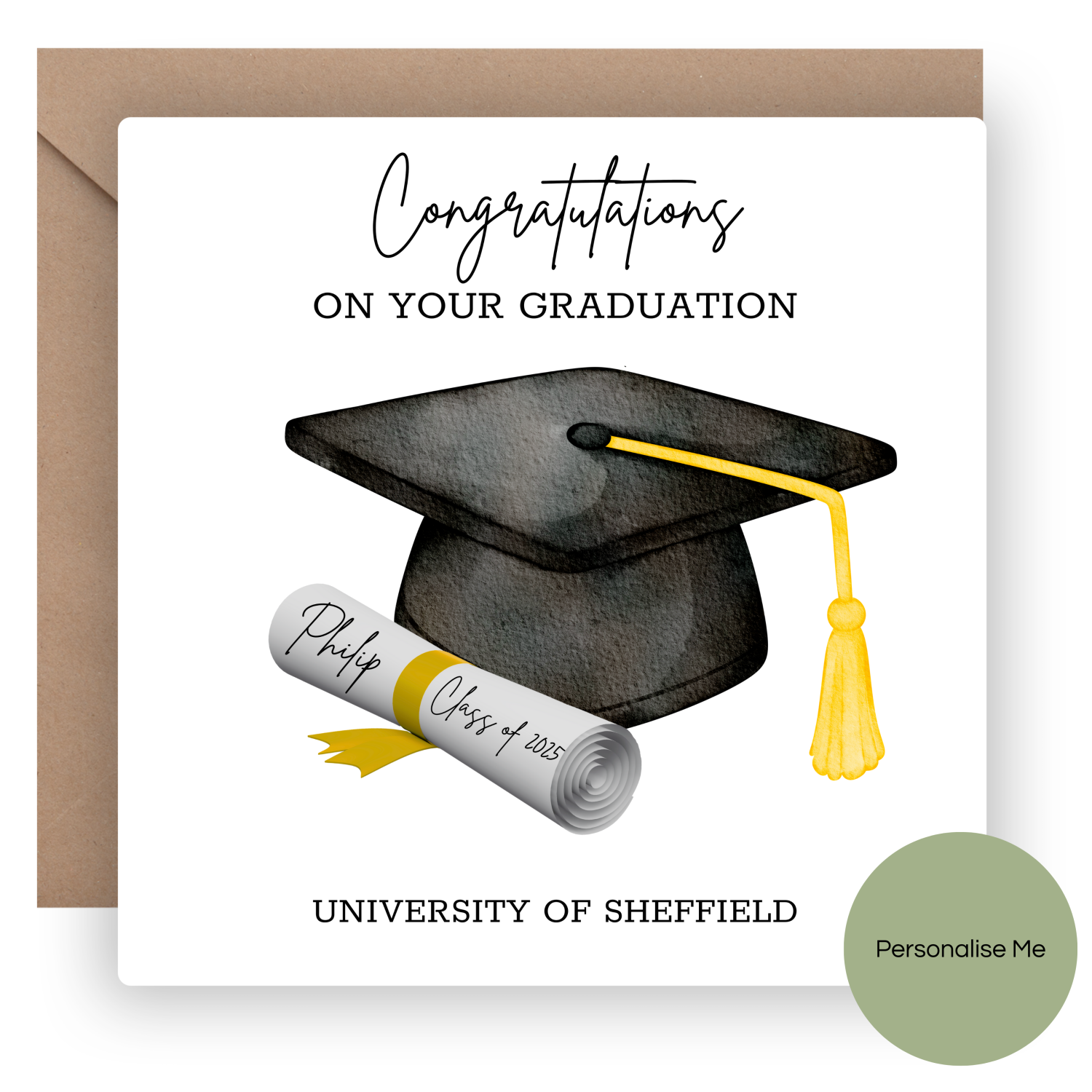 Personalised Graduation Card Personalised Graduation Card