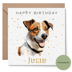 Personalised Birthday Card - Jack Russel