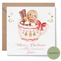 Son's First Christmas Card personalised