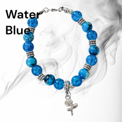 Rose charm bracelet (Water Blue) (Copy)
