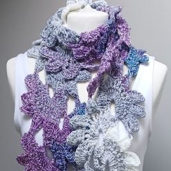 Crochet Flower Scarf