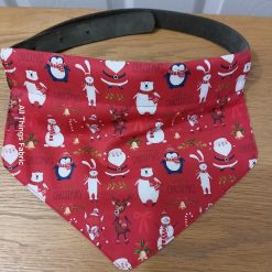 Dog bandana, Christmas print