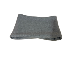 Handmade Grey Fleece Snood Neck Warmer – Reversible Winter Snood, Soft Thermal Neck Gaiter, Minimalist Cold Weather Accessory
