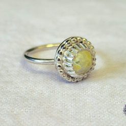 Size O - Iona Scottish Marble Sterling Silver Ring 3
