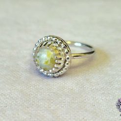 Size O - Iona Scottish Marble Sterling Silver Ring 2