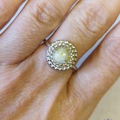 Size O - Iona Scottish Marble Sterling Silver Ring 5