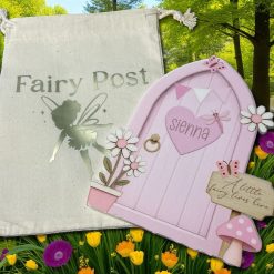 Tooth fairy door and little bag
