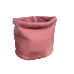 Handmade Pink Fleece Snood Neck Warmer – Soft Winter Snood, Cozy Thermal Neck Gaiter, Minimalist Cold Weather Accessory