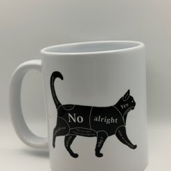 Cat Stroking - 11 oz Ceramic Mug