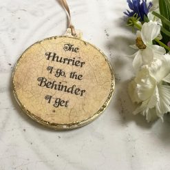 White Rabbit Ceramic Plaque, Large Hanger 1 White Rabbit Ceramic Plaque, Large Hanger 1