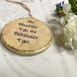 White Rabbit Ceramic Plaque, Large Hanger 3 White Rabbit Ceramic Plaque, Large Hanger 3