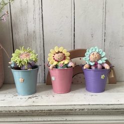 Polymer Clay Petal Pals, Set of 3 Ornaments