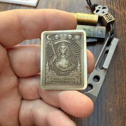 Santa Muerte Pocket Tarot Card or Coin 3