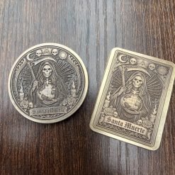 Santa Muerte Pocket Tarot Card or Coin